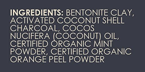 All Natural Charcoal Teeth Whitening, 'Tuxedo' Tooth and Gum Powder. Coconut Activated Charcoal and Bentonite Clay Formula. Use Like A Whitening Toothpaste -  - ravn