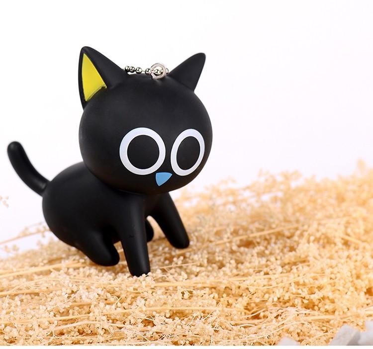 Black Cat Keychain - Bag - ravn