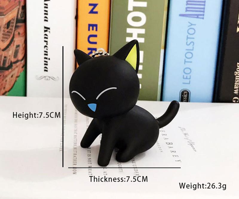 Black Cat Keychain - Bag - ravn