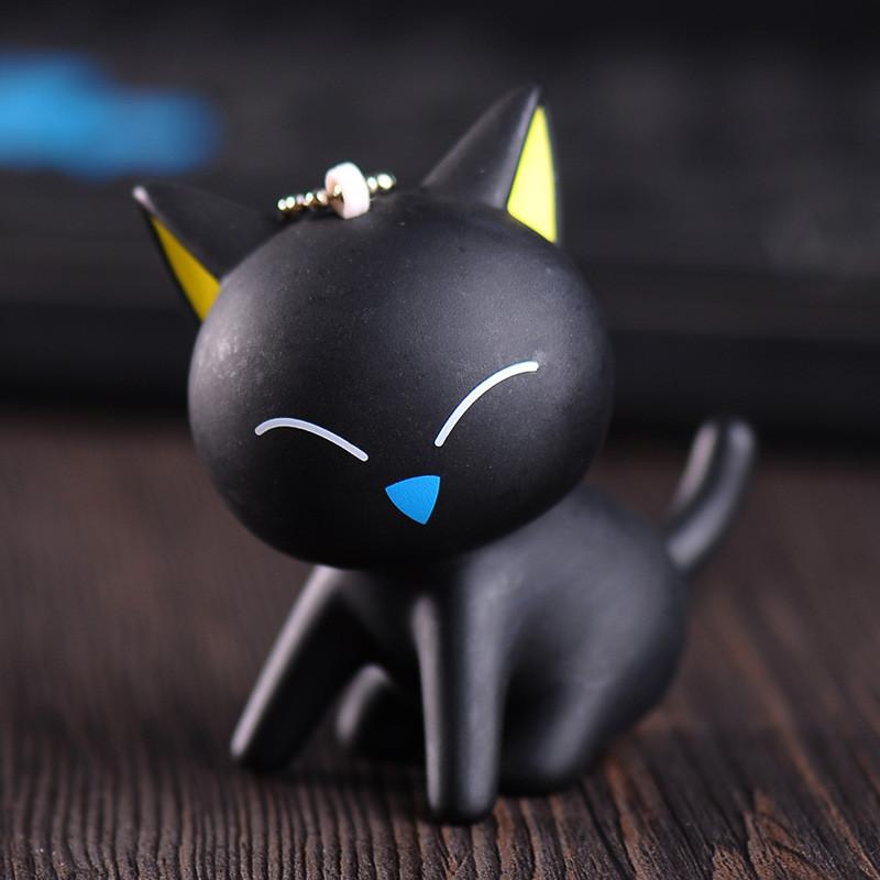 Black Cat Keychain - Bag - ravn