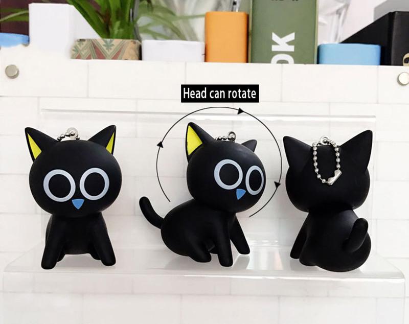 Black Cat Keychain - Bag - ravn