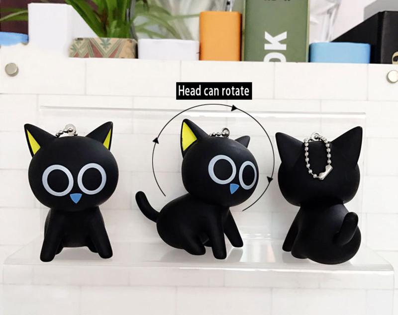 Black Cat Keychain - Bag - ravn (5)