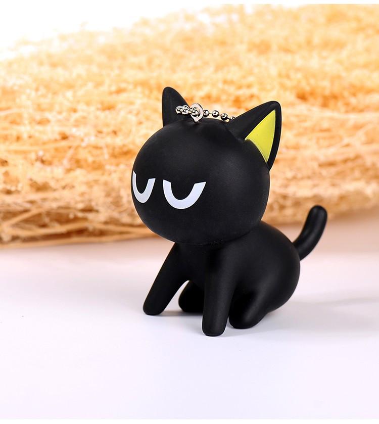 Black Cat Keychain - Bag - ravn