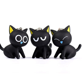 Black Cat Keychain - Bag - ravn