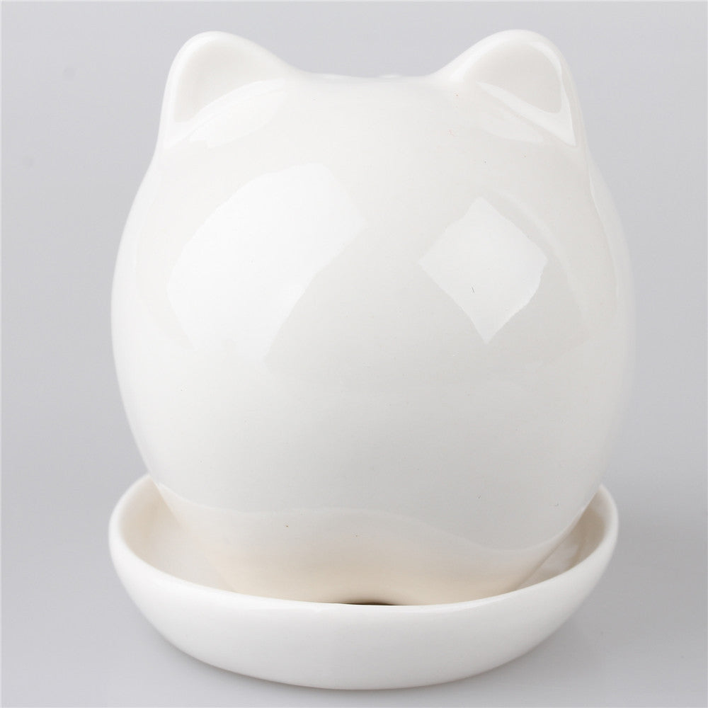 Cat Ceramic Flower Pot - Garden - ravn