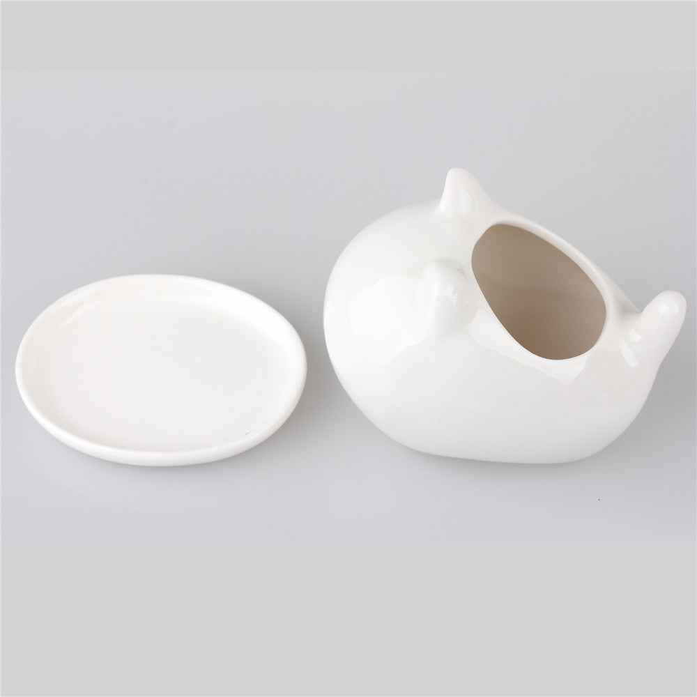 Cat Ceramic Flower Pot - Garden - ravn