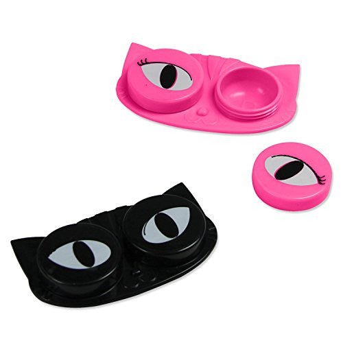 Cat Eye Contact Holder Black -  - ravn (1)