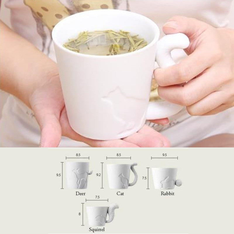 Ceramic Candlestick Cat Mug - Mug - ravn
