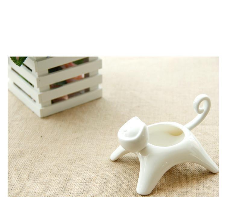 Ceramic Cat Flower Pot - Garden - ravn (4)