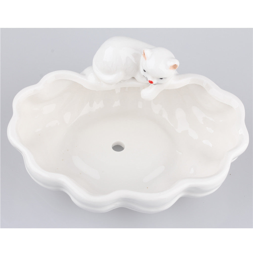 Ceramic Cat Flower Pot - Garden - ravn