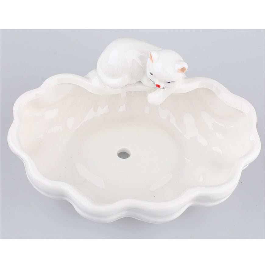 Ceramic Cat Flower Pot - Garden - ravn (5)