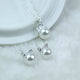 Classy Pearl Cat Earrings & Necklace Set - Jewelry Set - ravn