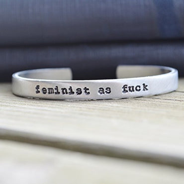 Feminist As Fuck Cuff Bracelet - Bracelet - ravn