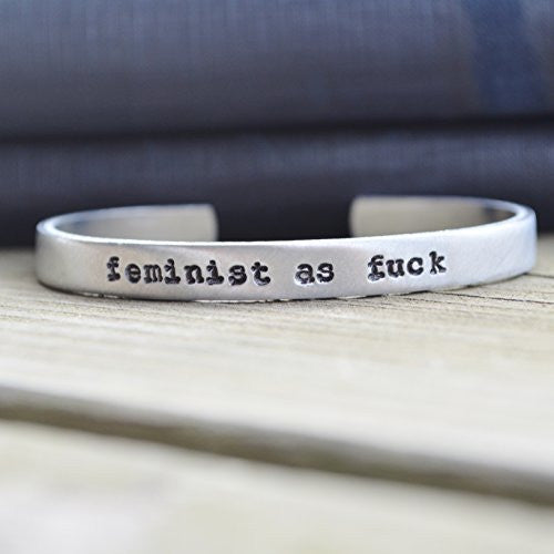 Feminist As Fuck Cuff Bracelet - Bracelet - ravn