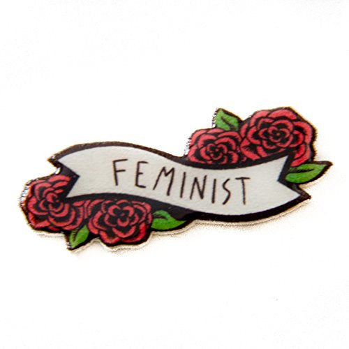 Feminist Lapel Pin with Flowers - Pin - ravn