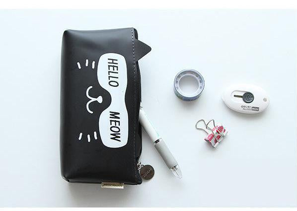Hello Meow Cat Pencil Case - Bag - ravn