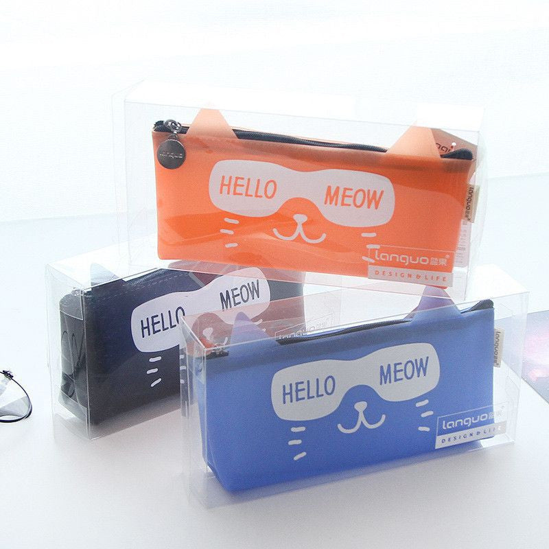 Hello Meow Cat Pencil Case - Bag - ravn