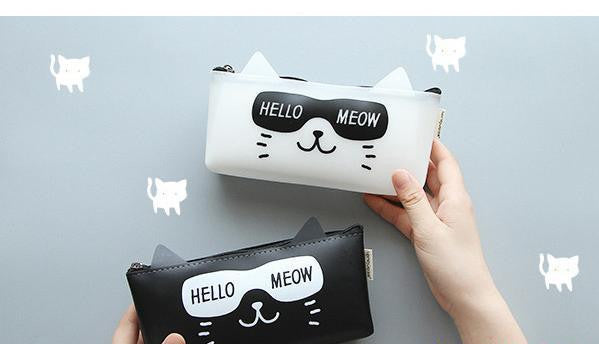 Hello Meow Cat Pencil Case - Bag - ravn