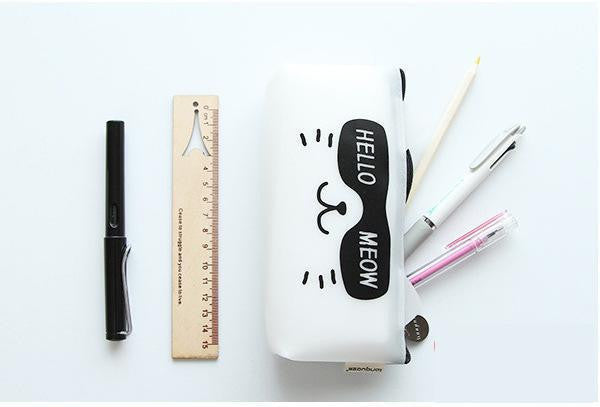 Hello Meow Cat Pencil Case - Bag - ravn