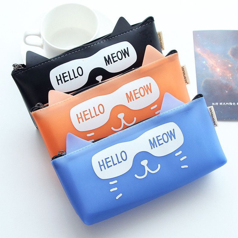 Hello Meow Cat Pencil Case - Bag - ravn (1)