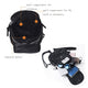 Katloo Women’s Washed Leather 4-way Convertible Tear Drop Small Backpack Shoulder Chest Bag Sling Purse (Black) -  - ravn