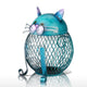 Metal Blue Cat Piggy Bank - Money Bank - ravn