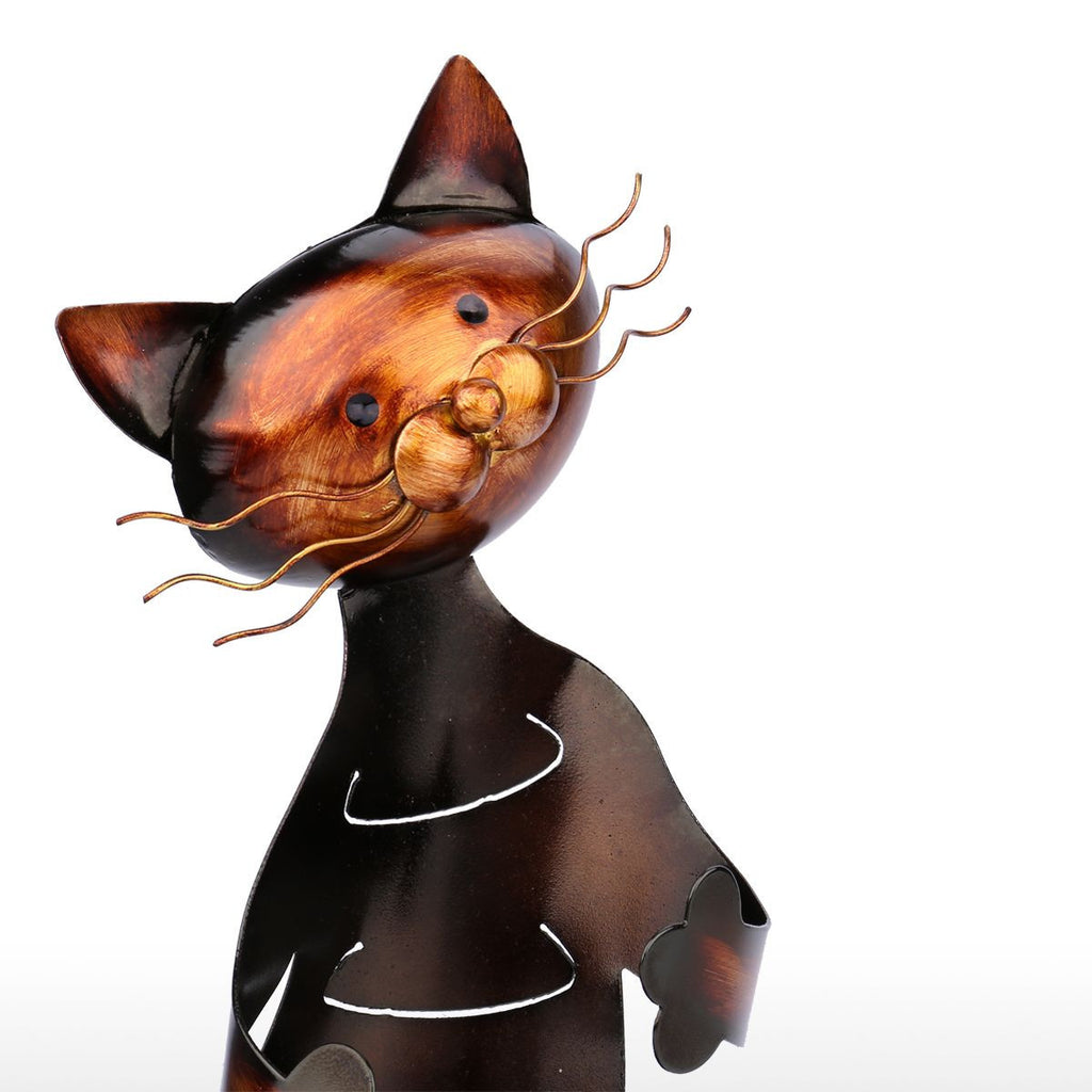 Metal Cat Wine Holder - Kitchen - ravn