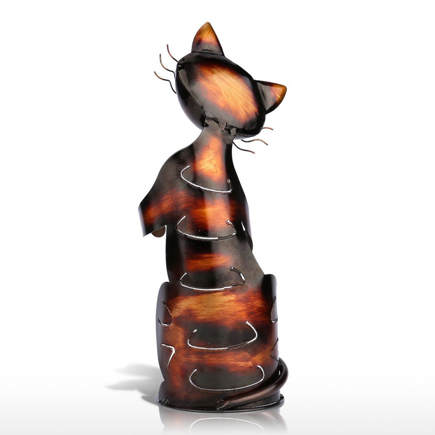 Metal Cat Wine Holder - Kitchen - ravn (6)