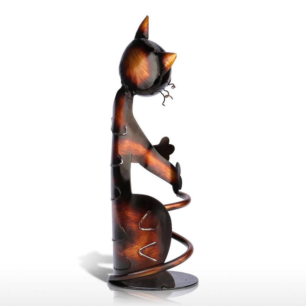 Metal Cat Wine Holder - Kitchen - ravn