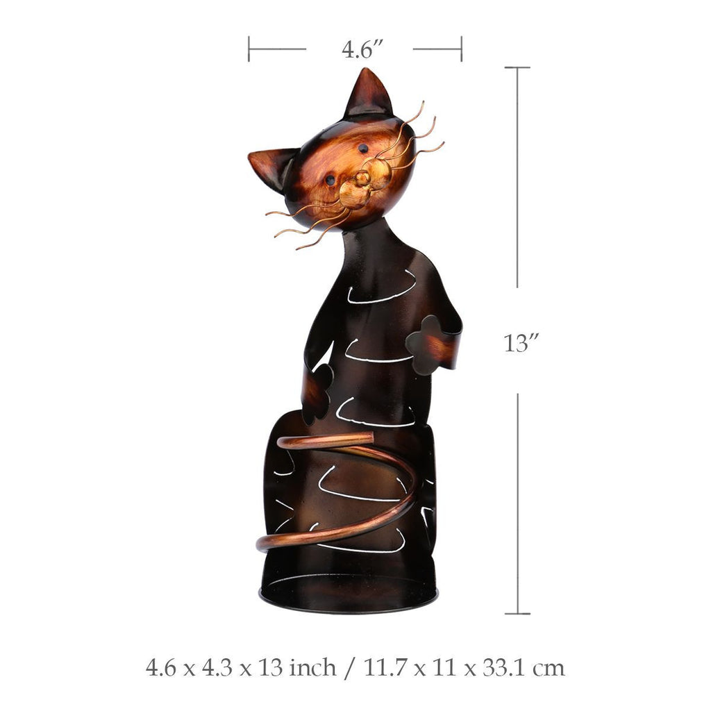 Metal Cat Wine Holder - Kitchen - ravn