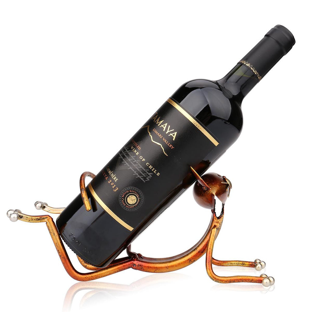 Metal Cat Yogi Wine Holder - Kitchen - ravn