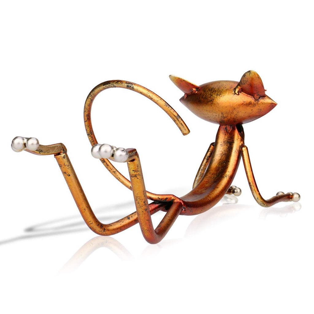 Metal Cat Yogi Wine Holder - Kitchen - ravn