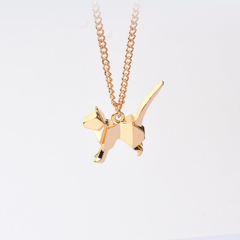 Origami Cat Necklace - Necklace - ravn (2)
