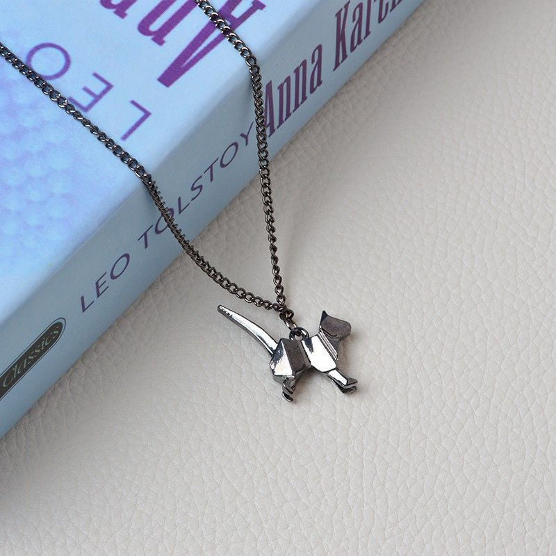 Origami Cat Necklace - Necklace - ravn (5)