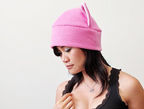 Pink pussy hat, Pussy Hat, Pussy cat hat, Pink Pussy Hats, Pussy Beanie Hat, Cat ear Hat, Pink Cat Ear Hat Toque Beanie Feline Kitty Kitten Fleece Anime Manga Goth Punk Rave clubbing Costume Cosplay -  - ravn