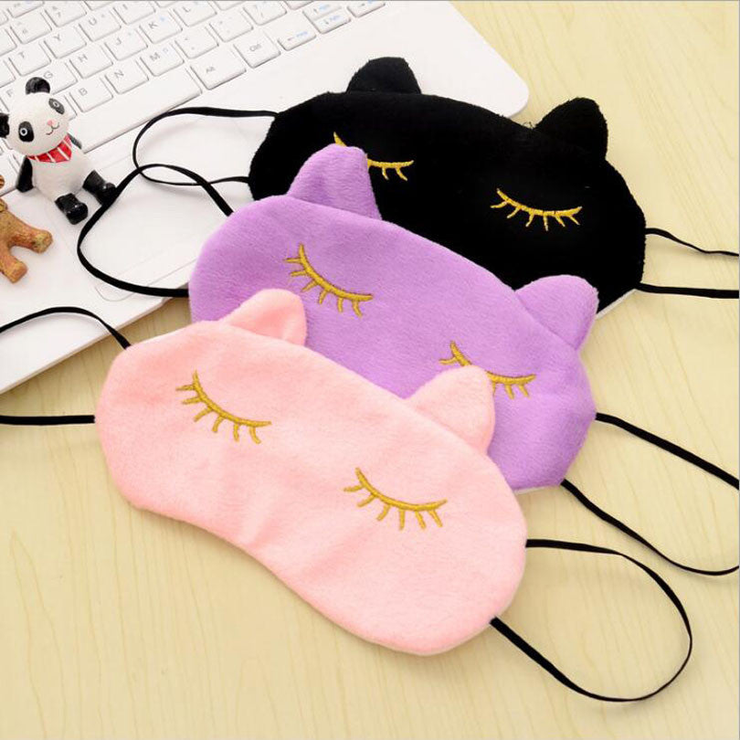 Plush Cat Eye Sleeping Mask - Eye Mask - ravn (7)