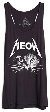 Ragstock Women's Graphic Tank Top (Medium, Black) -  - ravn