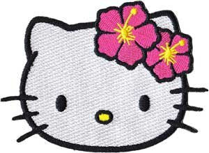 Sanrio Hello Kitty Iron On Patch - Head Cat Applique -  - ravn