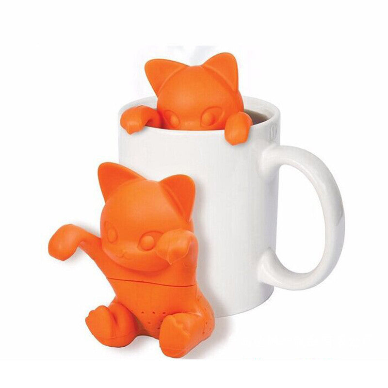 Silicone Cat Tea Infuser - Kitchen - ravn (5)
