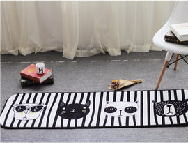 Stripe Cat Floor Mat - Mat - ravn