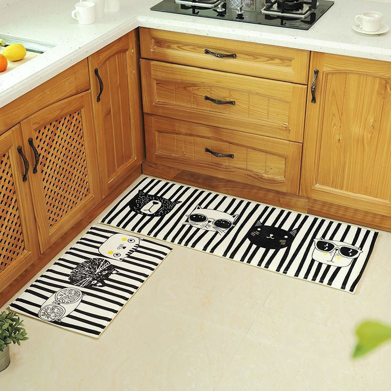 Stripe Cat Floor Mat - Mat - ravn