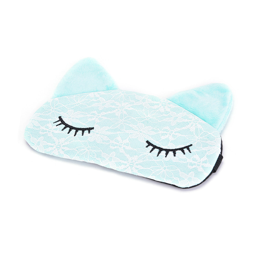 Cat Eye Sleeping Mask with Lace - Eye Mask - ravn