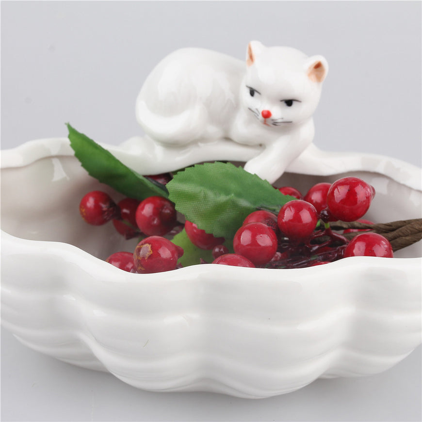 Ceramic Cat Flower Pot - Garden - ravn (2)