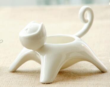 Ceramic Cat Flower Pot - Garden - ravn (3)