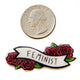 Feminist Lapel Pin with Flowers - Pin - ravn