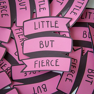 "Little But Fierce" Shakespeare Quote Sticker - Sticker - ravn