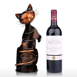 Metal Cat Wine Holder - Kitchen - ravn