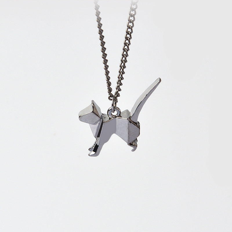 Origami Cat Necklace - Necklace - ravn (4)