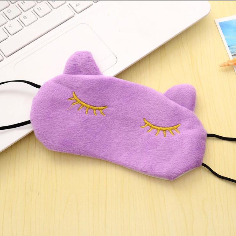 Plush Cat Eye Sleeping Mask - Eye Mask - ravn