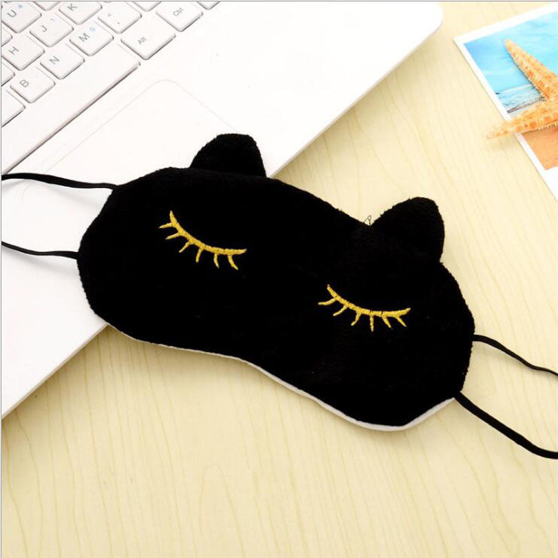 Plush Cat Eye Sleeping Mask - Eye Mask - ravn